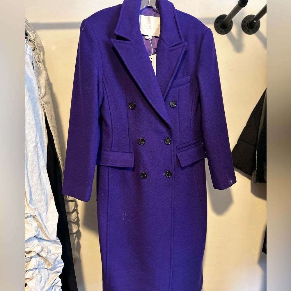 LBV purple pea coat